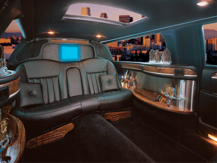 Stretchlimousine Innenausstattung Stretch limousine interior Stock-Foto